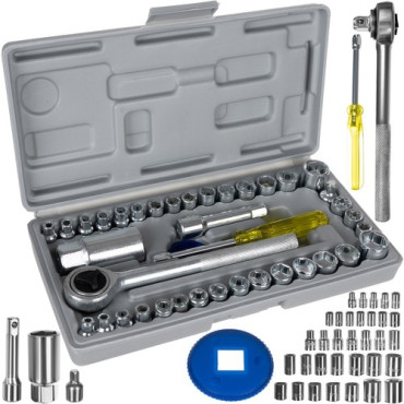 40-piece socket wrench...