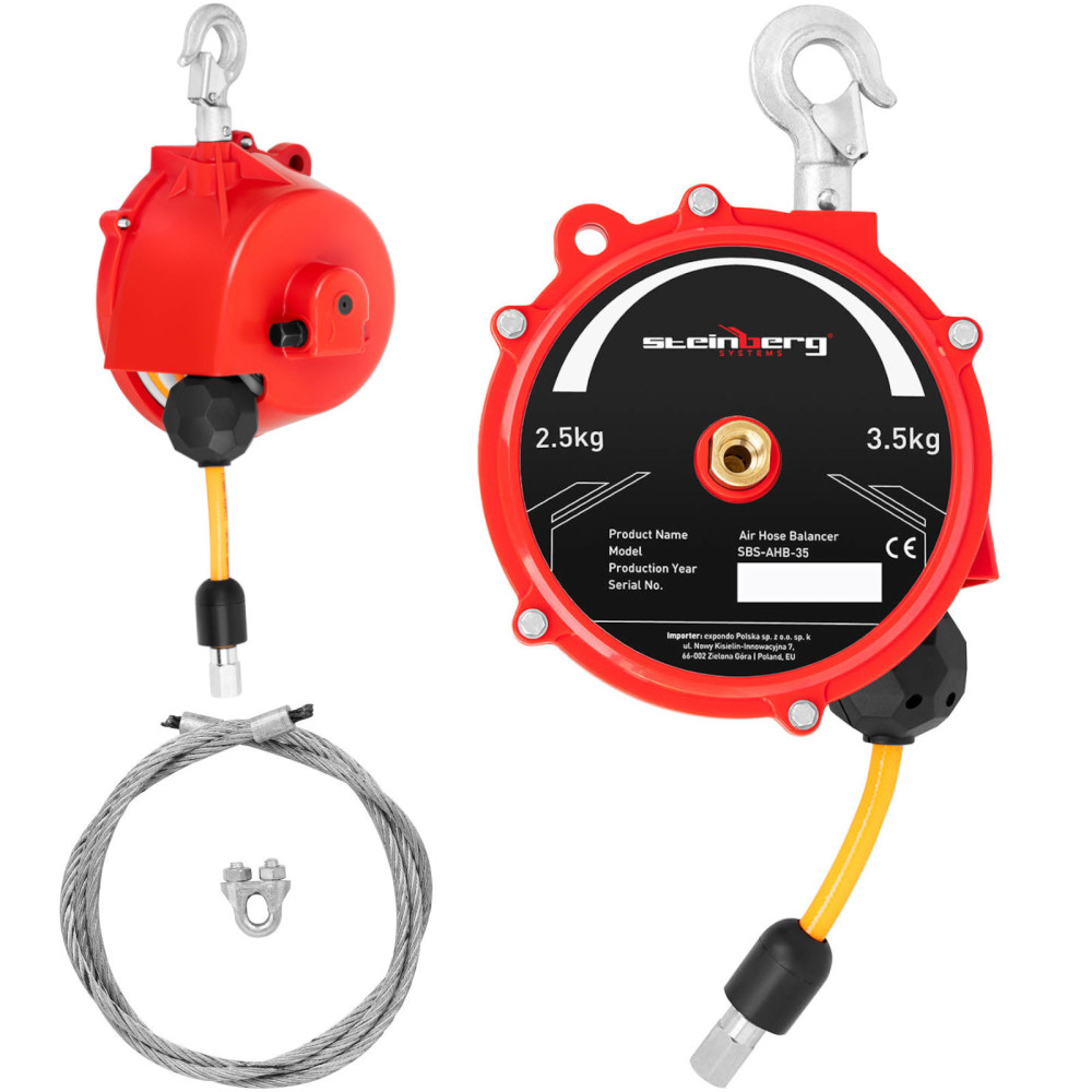 Balanserräknare Läckage med pneumat Snod 2,5 - 3,5 kg 1,3 m