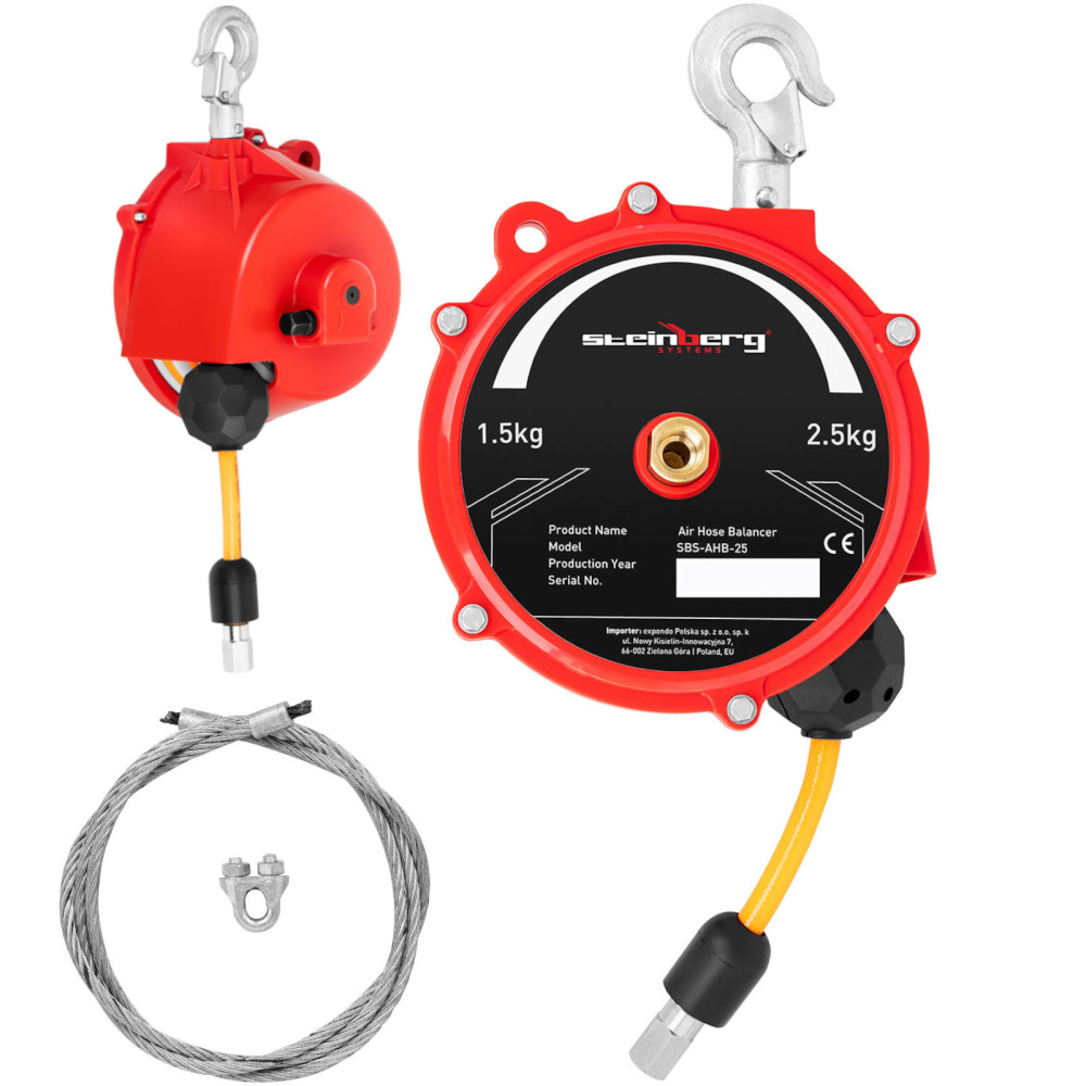 Linkegyenleges kapcsolatot pneumatikus tömlővel 1,5 - 2,5 kg 1,3 m