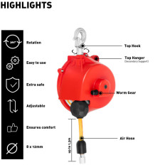 Link Balanço Link com uma mangueira pneumática 1,5 - 2,5 kg 1,3 m
