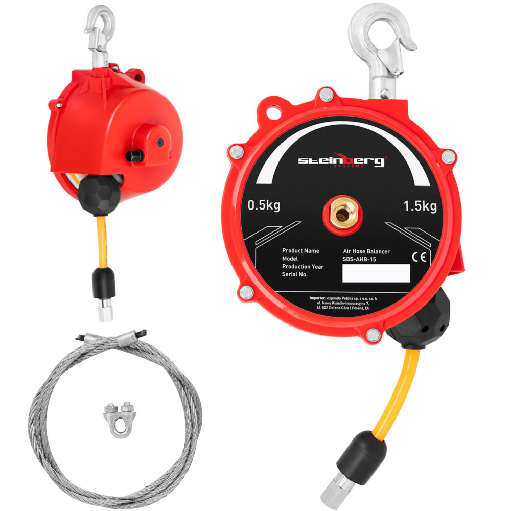 Lien de balance de liaison avec tuyau pneumatique 0,5 - 1,5 kg 1,3 m