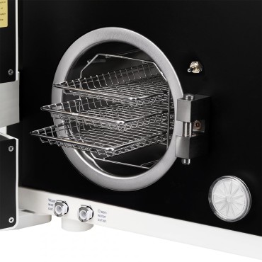 Lafomed Autoklav Compact Line lfss08ac mit 8L Klasse B und Thermodrucker — Detailaufnahme Schublade
