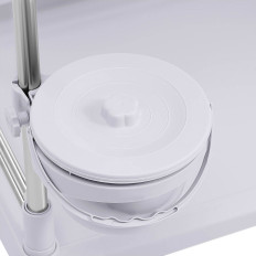 Laboratório de Trole Médico 2 prateleiras 2 gavetas cesto