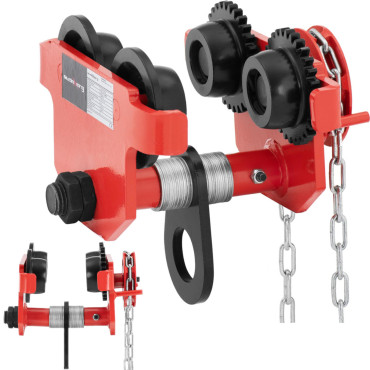 Rokas handheldwood ratiņi ar ķēdi 90-125 mm 2000 kg