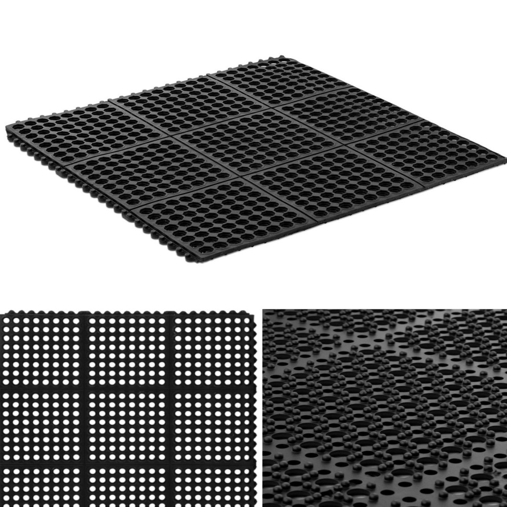 Mata Wisser Rubber Antislip Openwork 92 x 92 x 1 cm