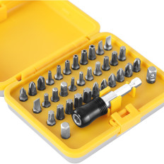 Set van bits. Natte tips voor schroevendraaier - 34 stks.