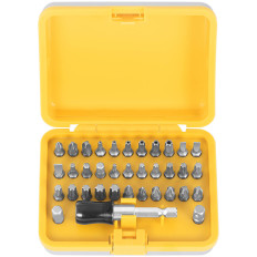 Set van bits. Natte tips voor schroevendraaier - 34 stks.