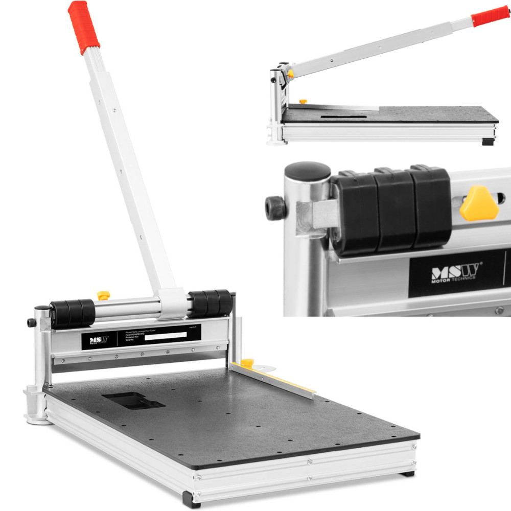 GUILLOTINE Stroj na rezanie laminovaných panelov v uhlovej šírke 330 mm hrúbka 16 mm