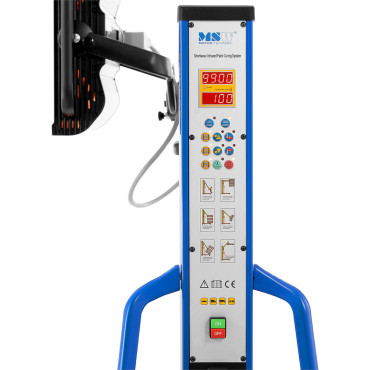 Infrared sprayer paint sprayer for drying bodywork on a 4 x 1000 tripod