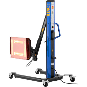 Infrared sprayer paint sprayer for drying bodywork on a 4 x 1000 tripod