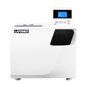 Autoclave Lafomed Compact Line LFSS18AC 18 L clase B con impresora — vista frontal