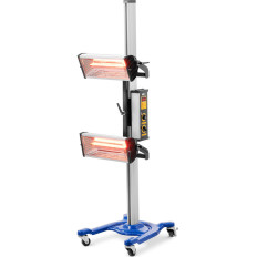 Radiateur de pulvérisation infrarouge pour dessécher la carrosserie sur un trépied 2 x 1000 W