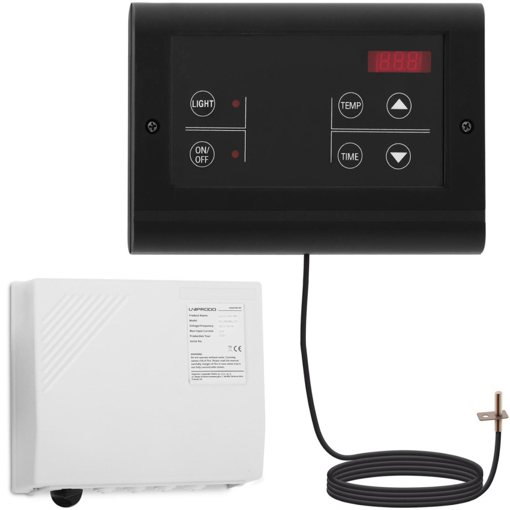 Ovládací panel regulátora. Regulátor pre saunu. 400 V pece Ovládací panel regulátora. Regulátor pre saunu. 400 V pece