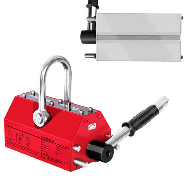 Manual Levante Gripper magnético para folhas e perfis até 600kg