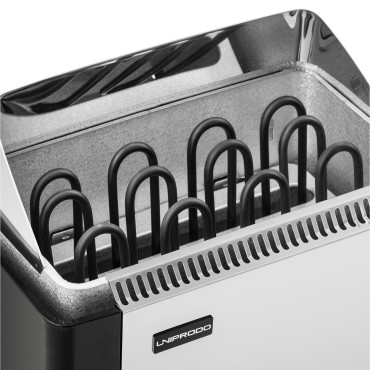 Cept elektriskās saunas ar iebūvētu kontroli 5-9 m3 līdz 110c 400 V 6 kW