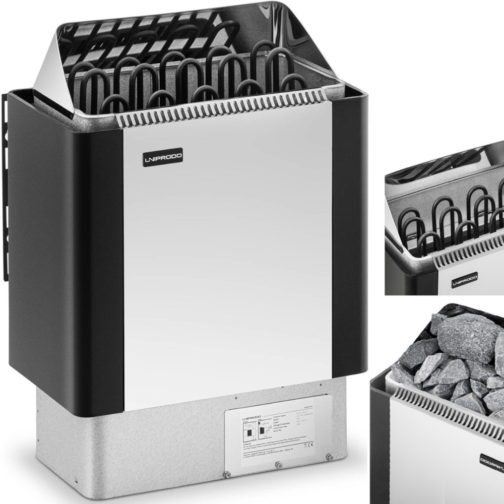 Forno elétrico para sauna seca 9-13 m3 a 110C 400 V 9 KW