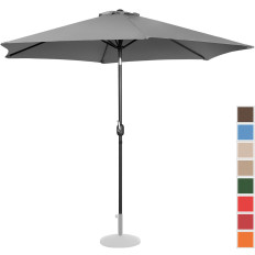 Vrt Umbrella. Okrog velikega nagibanja z ročico. 300 cm temno siva