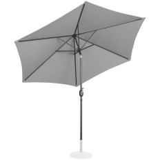 Vrt Umbrella. Okrog velikega nagibanja z ročico. 300 cm temno siva