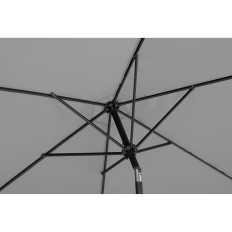 Garden umbrella. Round big tilting with a crank. 300 cm dark gray