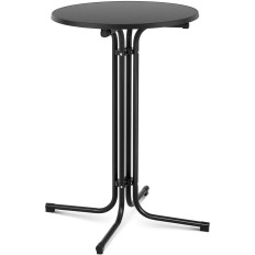 Table de table avec grange Tour Tall plié. 70 cm de hauteur 110 cm noir