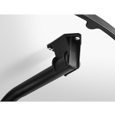 Tavolo da tavolo con granaio rotondo alto piegato. 70 cm di alta qualità 110 cm nero