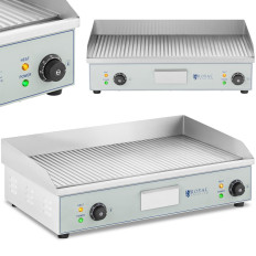 BBQ elektriskā grila plate dubultā dubultā 400 x 730 mm 2 x 2000 w