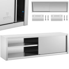 Armoire de restauration avec portes coulissantes Acier 200 x 45 x 60 cm