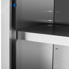 Catering Kleiderschrank mit Schiebetüren Stahl 150 x 45 x 60 cm