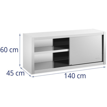 Gostinska garderoba z drsnimi vrati 140 x 45 x 60 cm