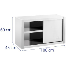 Maitinimo drabužių spintos su stumdomomis durimis Steel 100 x 45 x 60 cm
