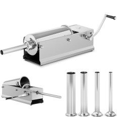 Suporte de enchimento Stuffer para salsicha manual horizontal 5 l + 4 leje