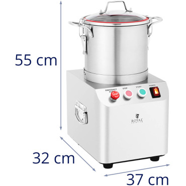 Cortador Lobo gastronómico para picar carne de verdura de molienda 1400 rpm 6 l 550 w