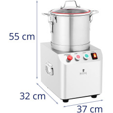 Cortador Lobo gastronómico para picar carne de verdura de molienda 1400 rpm 6 l 550 w