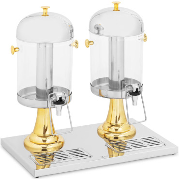 Dispensador de refrigeração de buffet de dispensador para sucos duplo duplo 2 x 8 L
