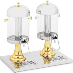 Dispenser Buffet Koeling Dispenser voor dubbele sappen Double 2 x 8 l