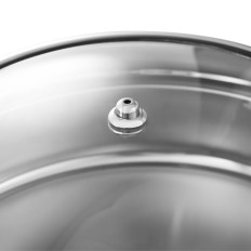 Chauffe-aliments ronds pour une pâte avec une couverture avec une fenêtre WED. 39 cm 5,5 l