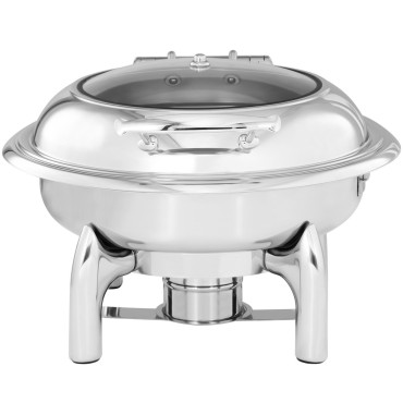 Okrogla grelec hrane za pasto s pokrovom z oknom sroj. 39 cm 5.5 l