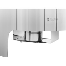 Aquecedor de mesa redondo para uma pasta com uma capa de casas. 39 cm 5,8 l