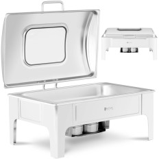 Dishwater for a paste with a cover with a window GN 1/1 8.5 L