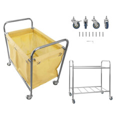 Τρόλεϊ για βρώμικο πλυντήριο από ανοξείδωτο χάλυβα 250l