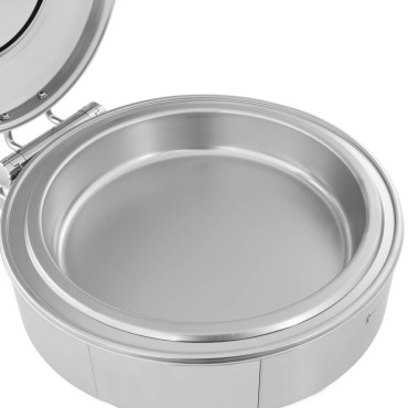 Mosogatóvíz a kerek paszta fedelével, egy ablakkal. 39 cm 5.8 l