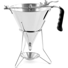 Dispenser piltuvo pistoletas už padažų plieno sriuba + stendas 3 purkštukai 1,8 l