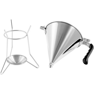 Dispenser Funnel Pistola para salsas Sopa de acero + Stand 3 Boquillas 1.8 l