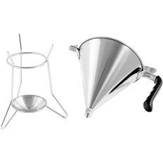 Dispenser trakt pistol for sauser stål suppe + stå 3 dyser 1,8 l