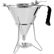 Dispenser-suppilon ase kastikkeelle teräskeitto + jalusta 3 suuttimet 1,8 l