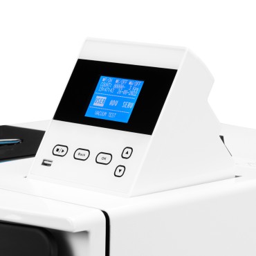 Lafomed Αυτοκαλάβη Compact Line LFSS23AC 23L κλάσης B με εκτυπωτή — κοντινοί χειρισμοί