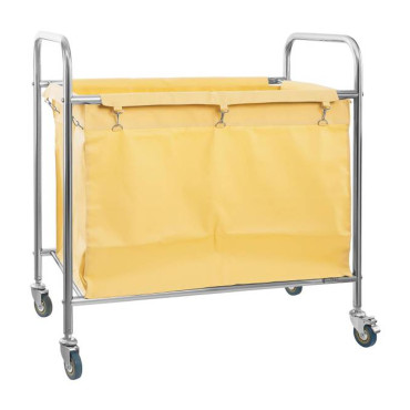 Trolley für schmutzige Wäsche-Edelstahl 250l