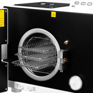 Autoclave Lafomed Compact Line LFSS23AC 23 L clase B con impresora — vista frontal