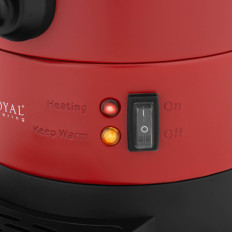 Water Water Watermuur met dubbele muren en afvoermiddel 6.1 L 1500 in rood