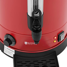 Waterverwarmer Warder met dubbele muren en afvoerder 13.5 L 2500 in rood